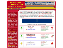 Tablet Screenshot of noveltyidtemplate.com